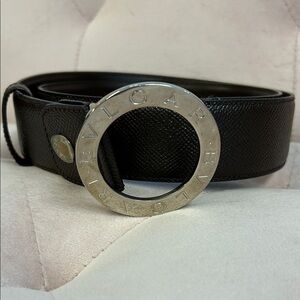 BVLGARI Brown Leather Belt
